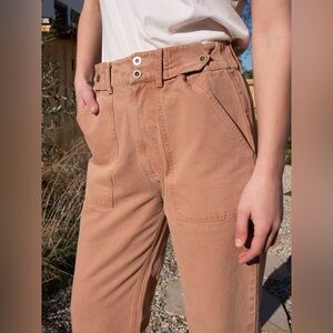 MATE the Label x ORCA Garden Workwear Pant in Pinkish Clay. Sz Small